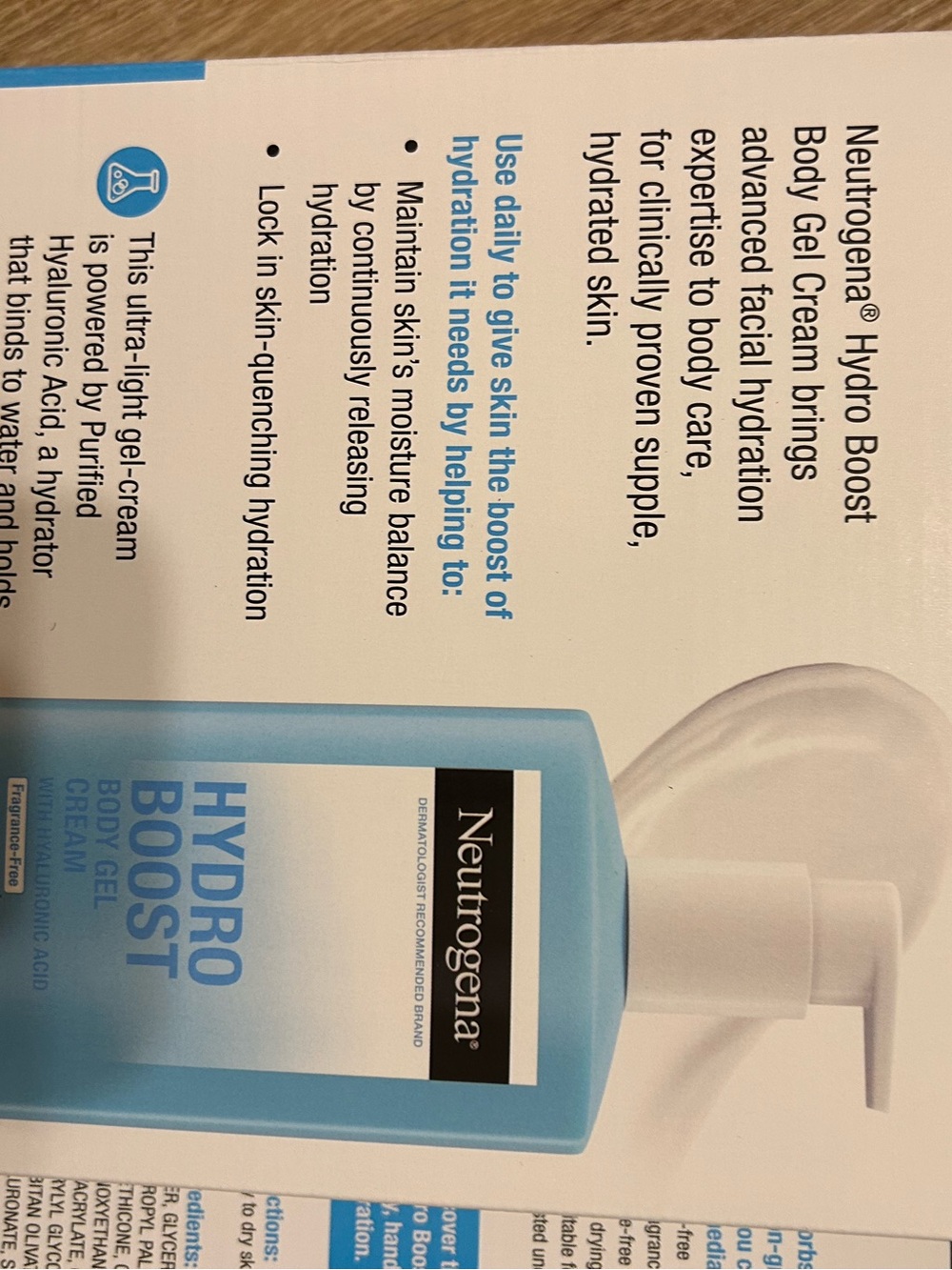 Neutrogena Hydro Boost Body Gel Cream - duo pack value size new - Picture 5 of 6
